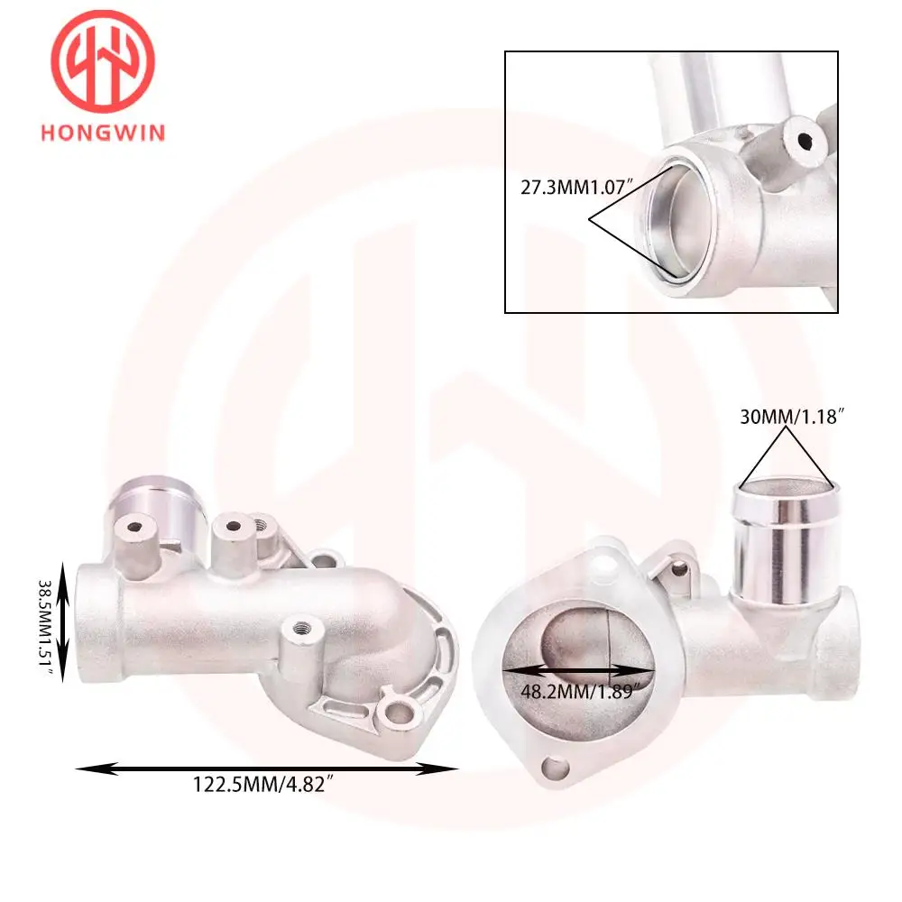 Engine Coolant Thermostat Housing 25613-2A050 For HYUNDAI VERNA XCENT GETZ GRAND i10 1.1L 256132A050 - Image 2