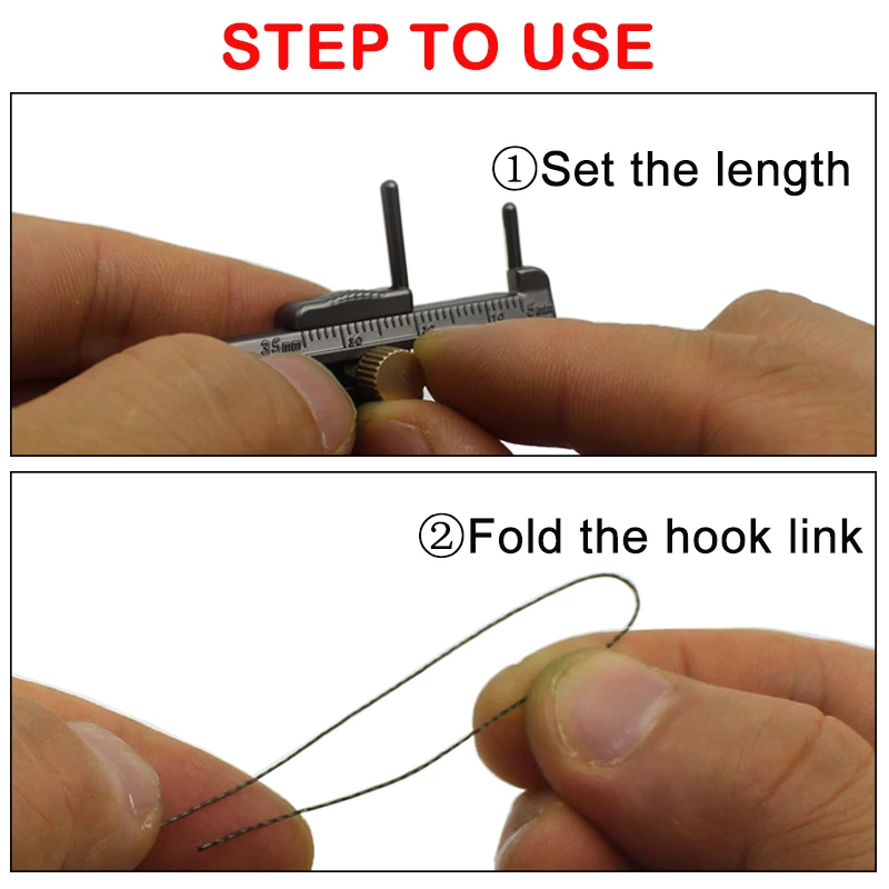 Carp Fishing Accessories Adjustable Loop Sizer Metal Knotting Tool Tie Hook Loop Making Device For Carp Fishing Hiar Rig Tackle