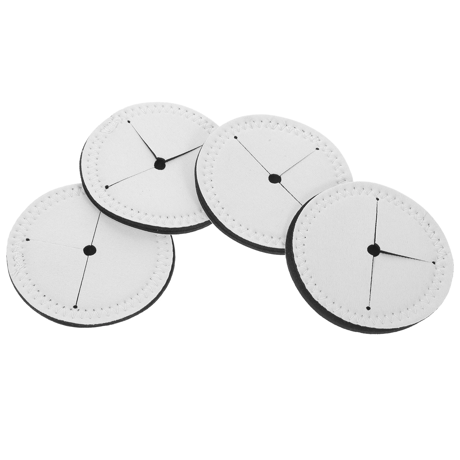 

4pcs Diy Blank Cup Mats Thermal Transfer Coasters Goblet Sublimation Coasters Anti Slip Round Cup Mat For Home Tableware Pad