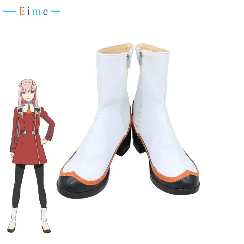 

Anime DARLING in the FRANXX 02 Cosplay Shoes Halloween Carnival Boots Zero Two Cosplay Prop Custom Made
