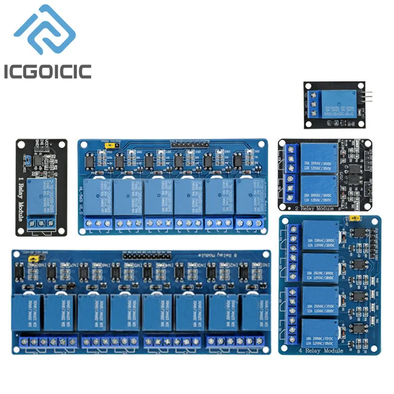 5V 1 2 4 6 8-kanałowy moduł przekaźnika z transoptorem KY-019 1/2/4/6/8 Way dla Arduino