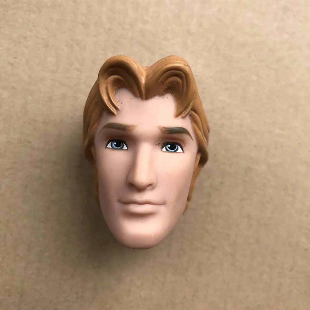 Cabeças de boneca príncipe branco marrom pele preta homens soldados peças de boneca 1/6 tamanho acessórios de boneca crianças coleção figura brinquedos