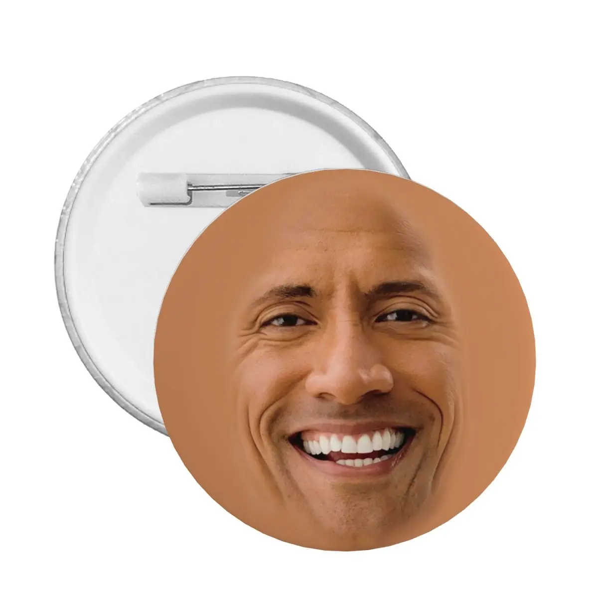 The Rock Face Pins Badges Johnson Clothes Pinback Buttons Brooch Boyfriend Gift