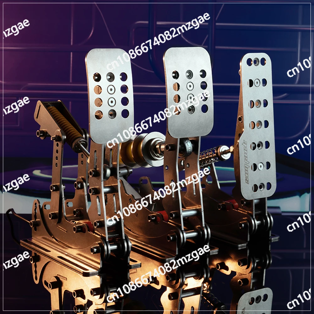 Stainless steel UT pedals, racing simulator pressure sensors, gaming, direct drive steering wheel HE pedals