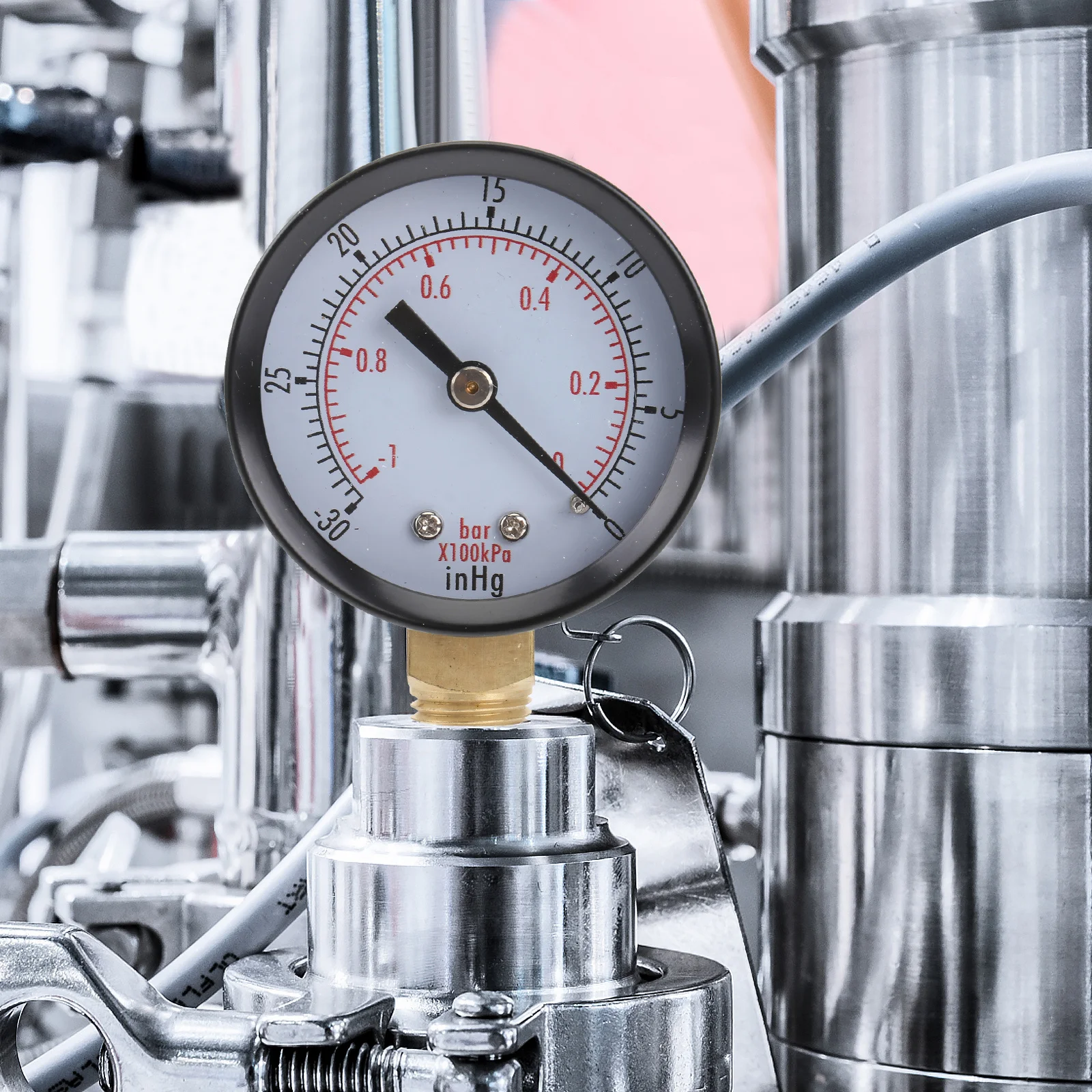 Vacuum Pressure Gauge Digital Industrial Mini Portable 0 30inhg Water Oil Gas Measurement Tool Durable Long Lasting Use Vacuum