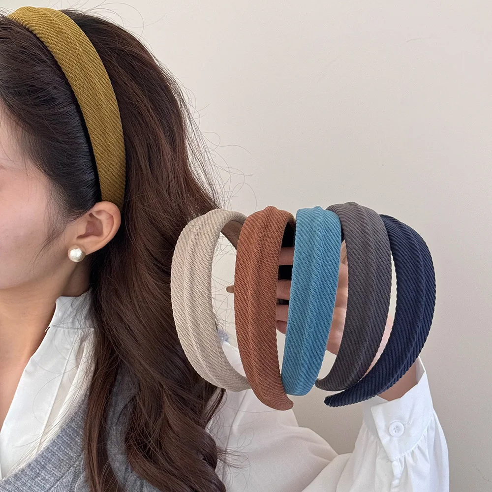 

Autumn headband for girl women hair accessories band adults sweet kpop Gift new in makeup Hoop 2025 popular vintage fashion kpop