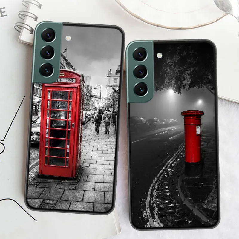 london bus england telephone Phone Case For Samsung Galaxy A12 A22 A32 A42 A52 A72 A54 A34 A24 A14 A73 A53 A33 A23 A13 5G F52 F6