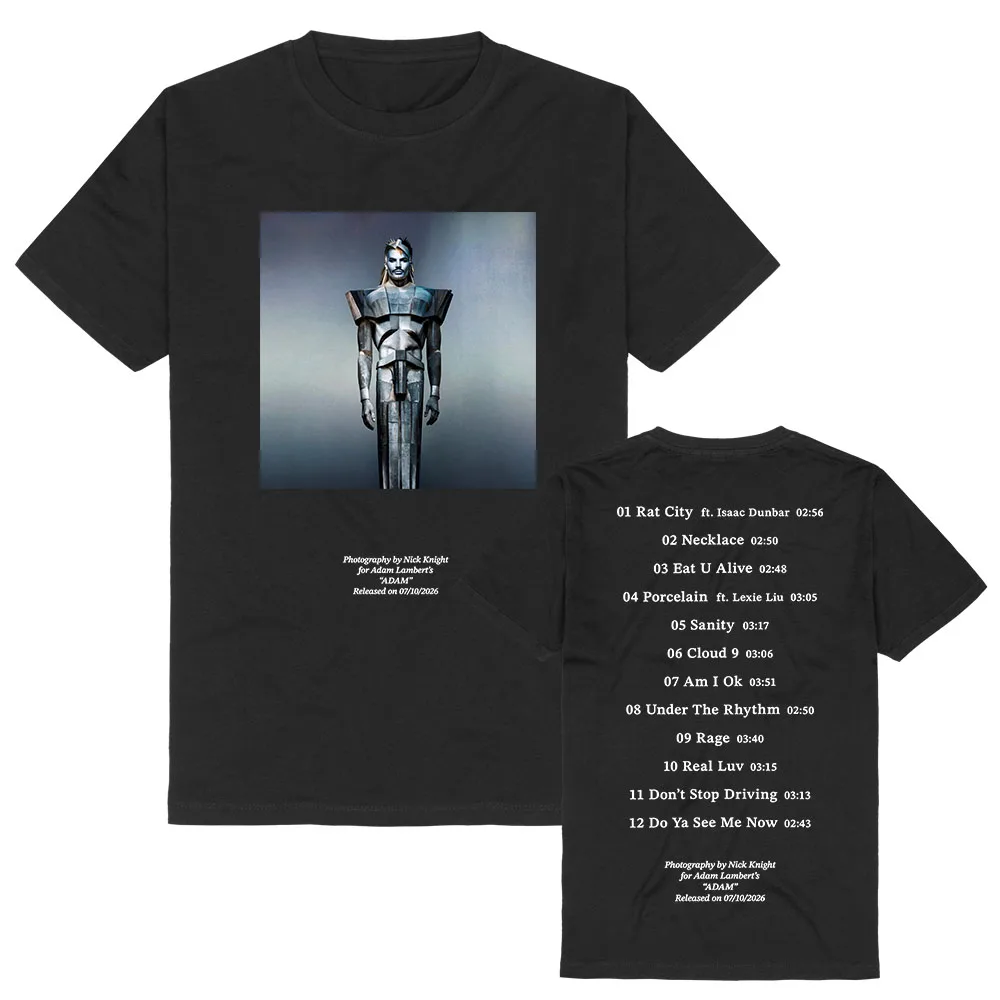 AdamLambert  Adam Album T-shirt Short Sleeve Summer O-neck Female Tshirts Streetwear Unisex Short Sleeve Casual Fashion Clothing