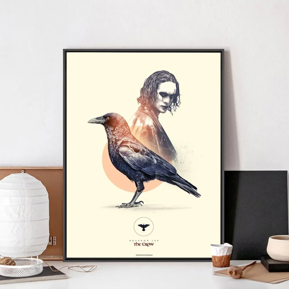 Movie T-THE CROWS  Poster No Framed Kraft Club Bar Paper Vintage Poster Wall Art Painting Bedroom Study Stickers