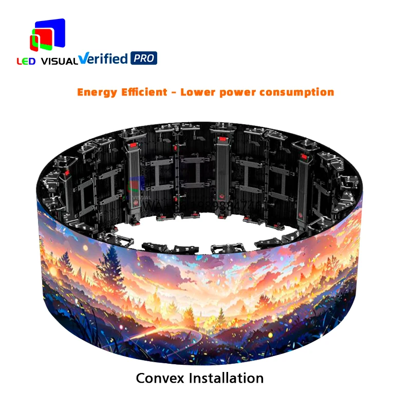 

Led Flexible Round Curved Visual Screen Digital Video Display Stage Screen for Concert Wall