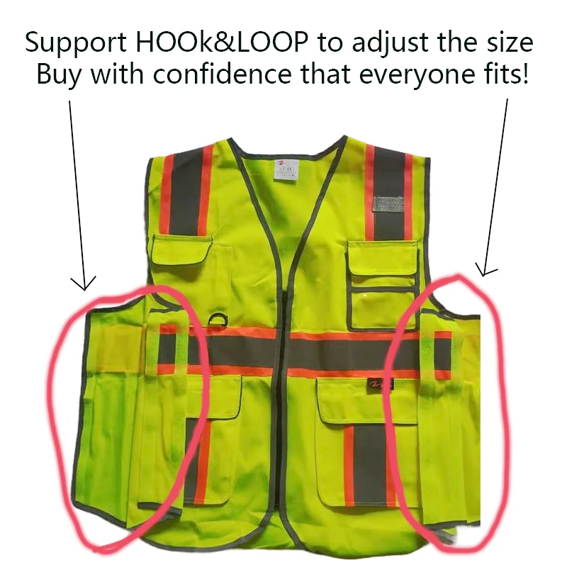 Adjustable Size High-Grade Reflective Safety Vest To Work Signal Rider Jacket Custom Logo High Visibility Luminous Motorcycle