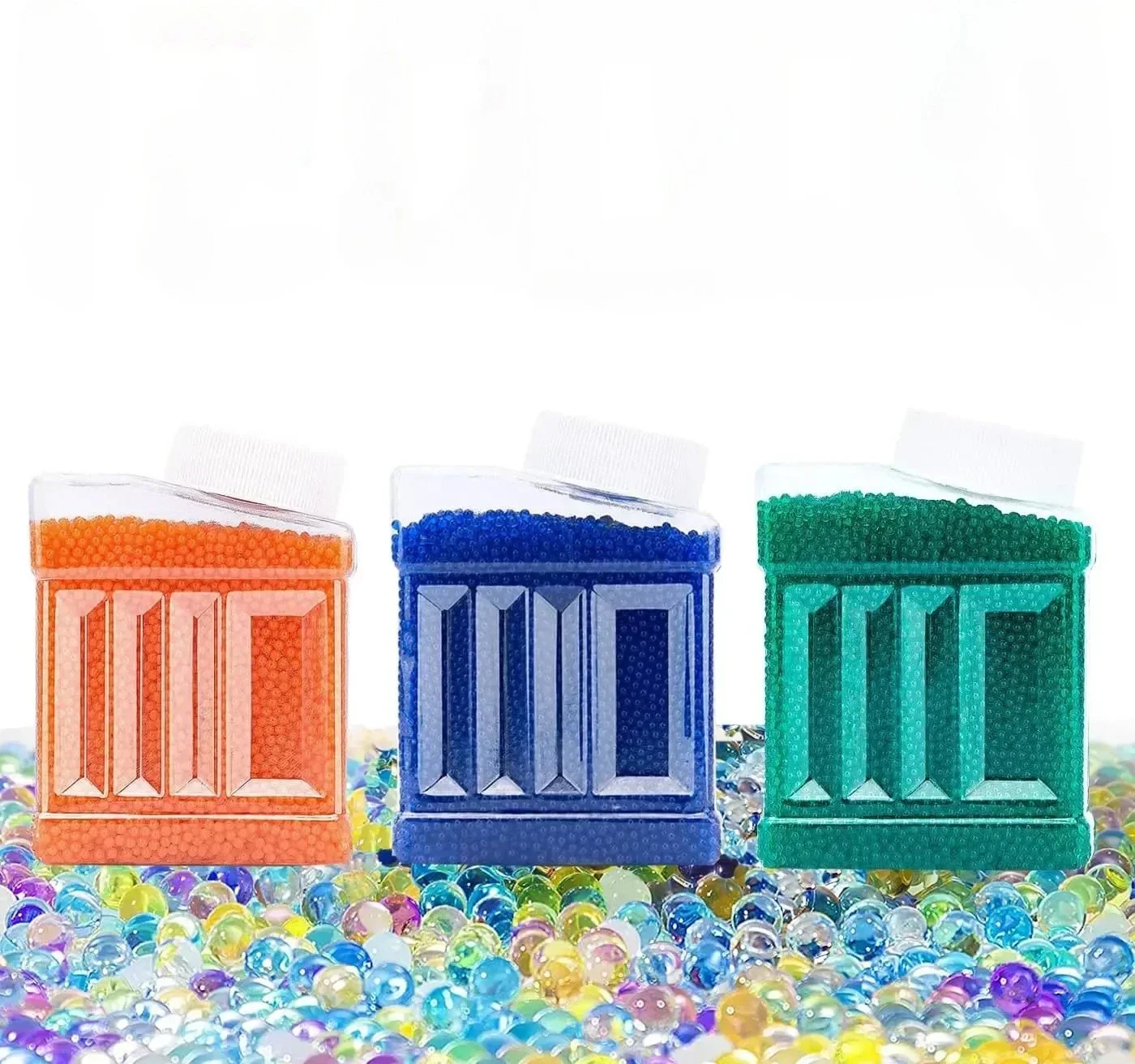 Bolas de agua de Gel Blaster 100000 Uds. Paquete de 2 bolas de Gel de 7-8mm munición Compatible con pistola de Gel agua Blasters Splatter Gall Orbez