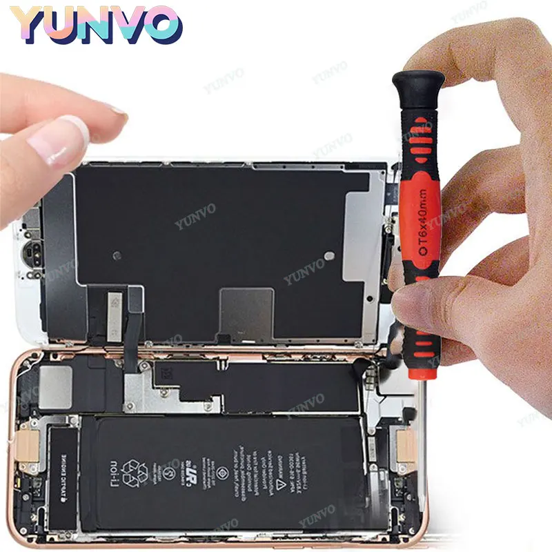 Juego de 20 destornilladores de precisión magnéticos, kit de reparación de teléfonos con puntas Pentalobe Torx Phillips y herramientas de apertura para iPhone 4