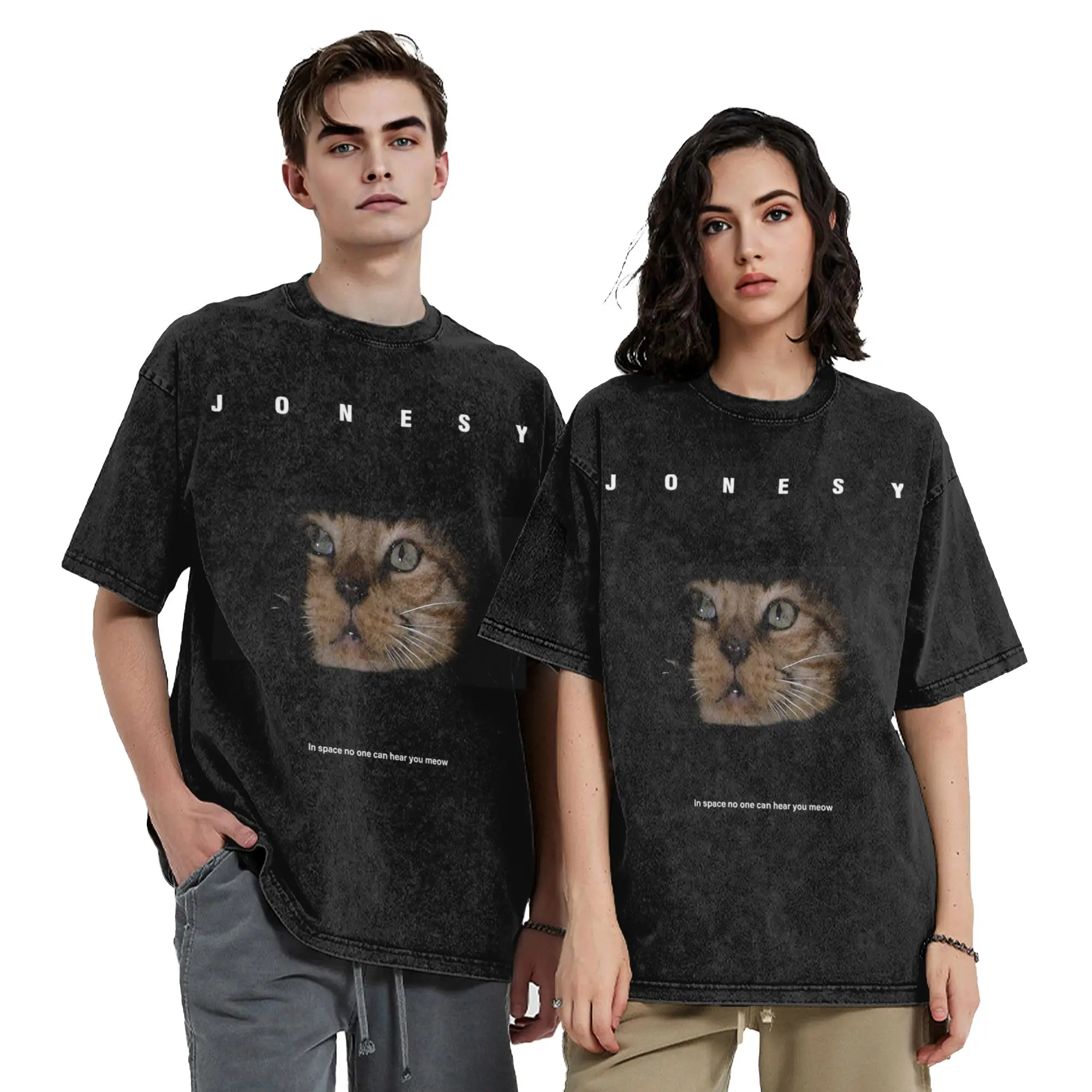 Washed T Shirts result Alien Movie cat Hip Hop Cool T-Shirt Oversize  Streetwear Summer Tops Tee Shirt for Men Women