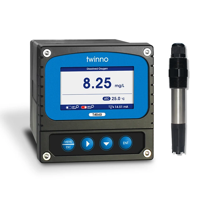 Color LCD Industrial Online Dissolved oxy gen Meter Analyzer g as Sensor Testing Sniffer Portable Digital Ozone Analyzer