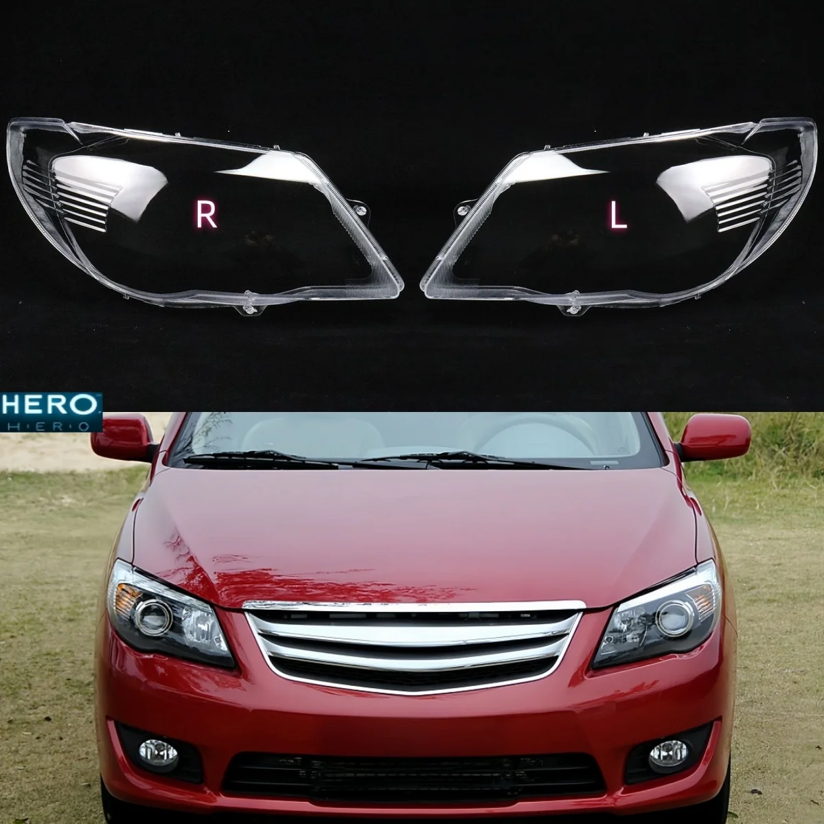 

Front Headlamp Lamp Shell Transparent Lampshade Headlight Cover Lens Masks Plexiglass For BYD L3 2010 2011 2012 2013 2014 2015