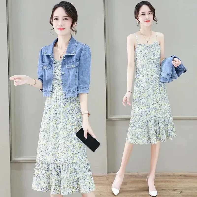 

Half Sleeve Denim Fit Harajuku Street Denim Jacket Women Vintage Crops Trendy Turn Down Collar Jackets Women Basic Solid Outwear