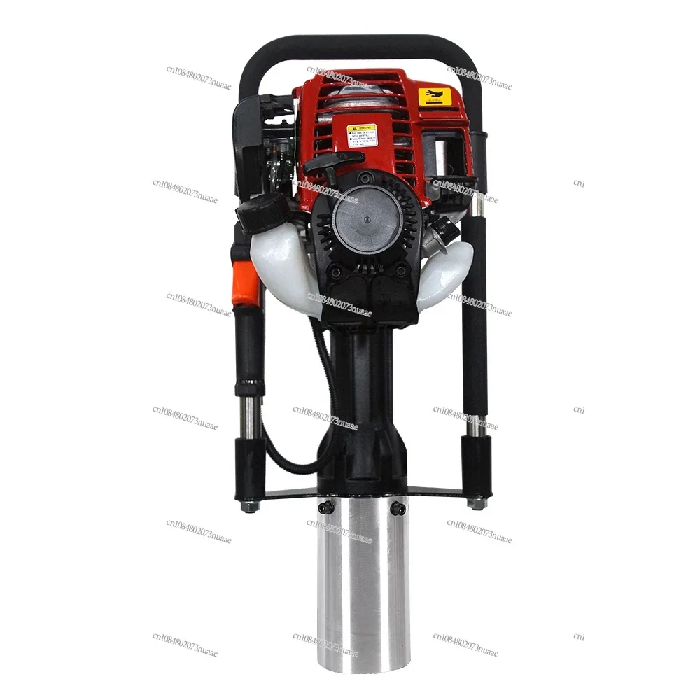 

4-stroke Mini Portable Pile Driver Hammer Piling Machine Solid Cylinder Oil Handheld Fence Post Driver