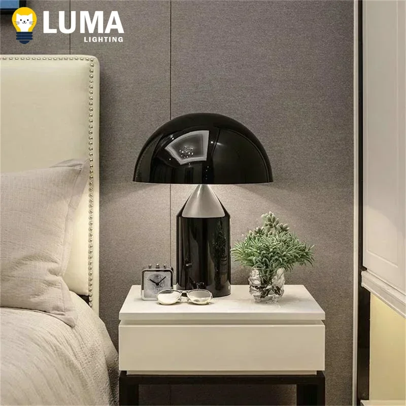 Luma Luxury Modern Mushroom LED Table Lamp Nordic Design Eye Protection Light for Living Room Bedroom Study High-end Home Decor
