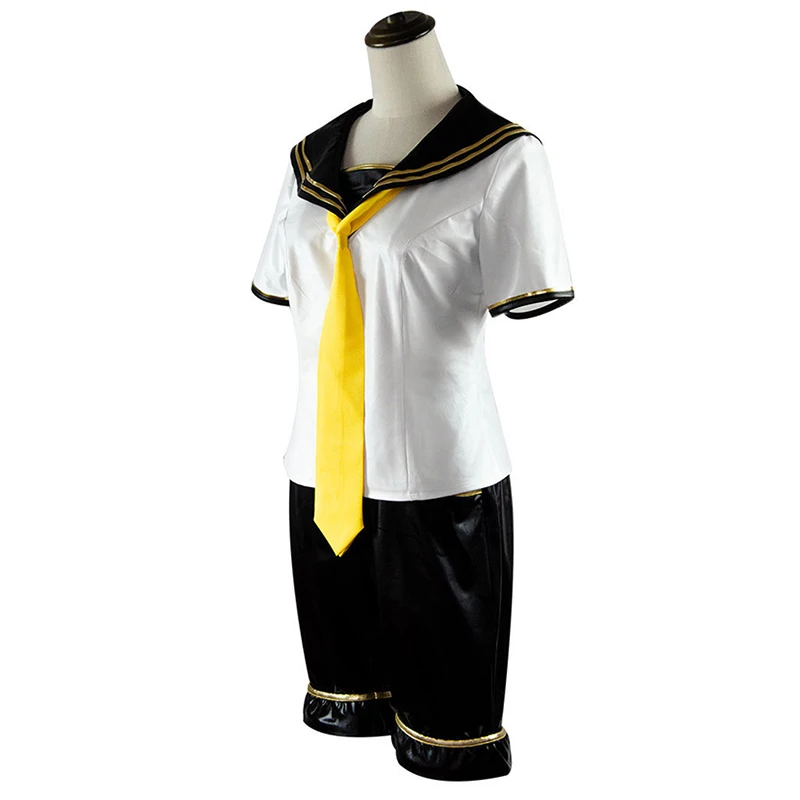 Anime Rin Len Halloween Uniform Cosplay Complete Costumes School Uniform