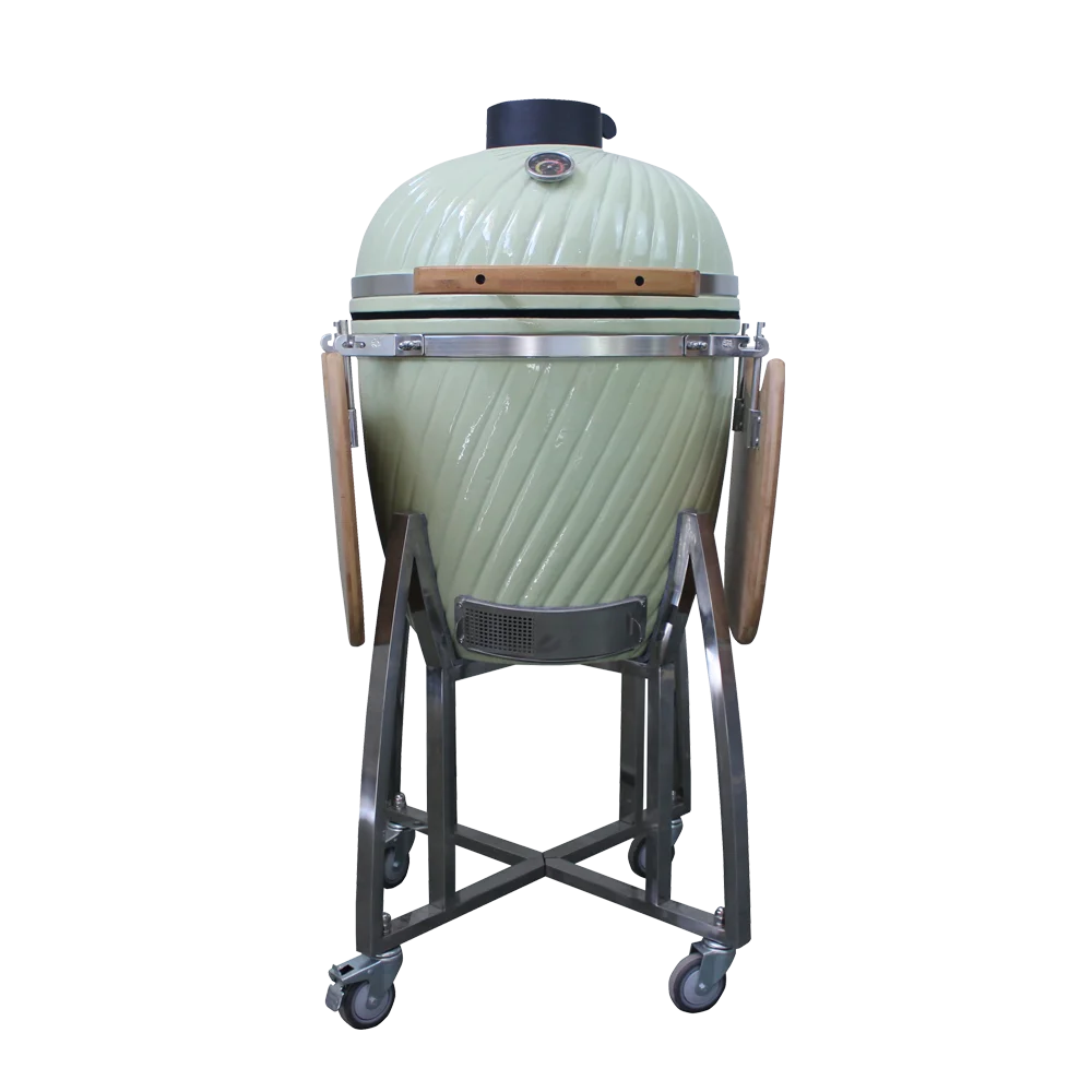 

Auplex 20-дюймовый уличный угольный гриль-барбекю Kamado для курильщика, прямой завод с фабрики для барбекю на открытом воздухе