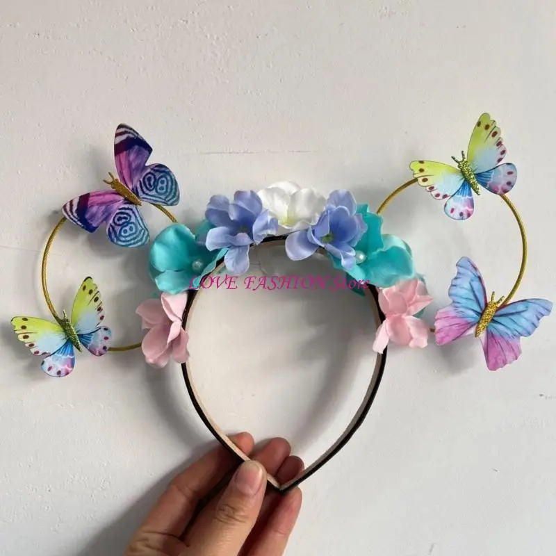 Coloridas diademas flores para niños adecuados para diversos eventos Party graduación Y166