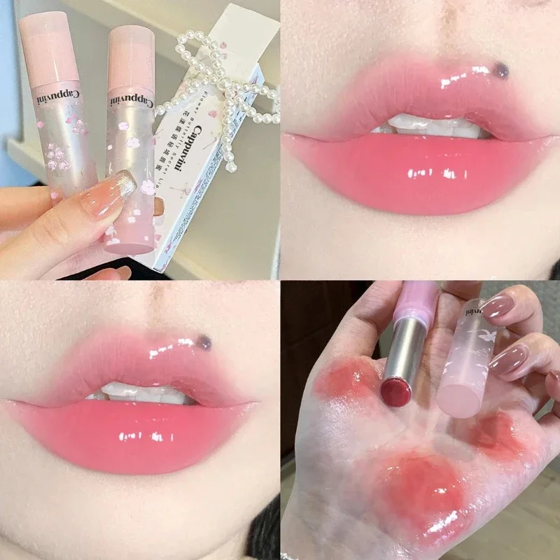 Spiegel Water Effen Lipgloss Lippenstift Hydraterende Waterdichte Lip Glazuur Lip Cosmetica Natuurlijke Nude Lippen Tint Koreaanse Cosmetica