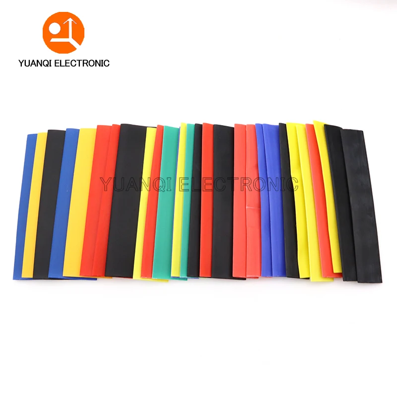 Assorted Heat Shrink Tube Kit, Shrinking Wrap, Tubulação, Proteção de Arame, Impermeável, Encolhível, Isolamento, Sleeving, 2: 1,164 Pcs