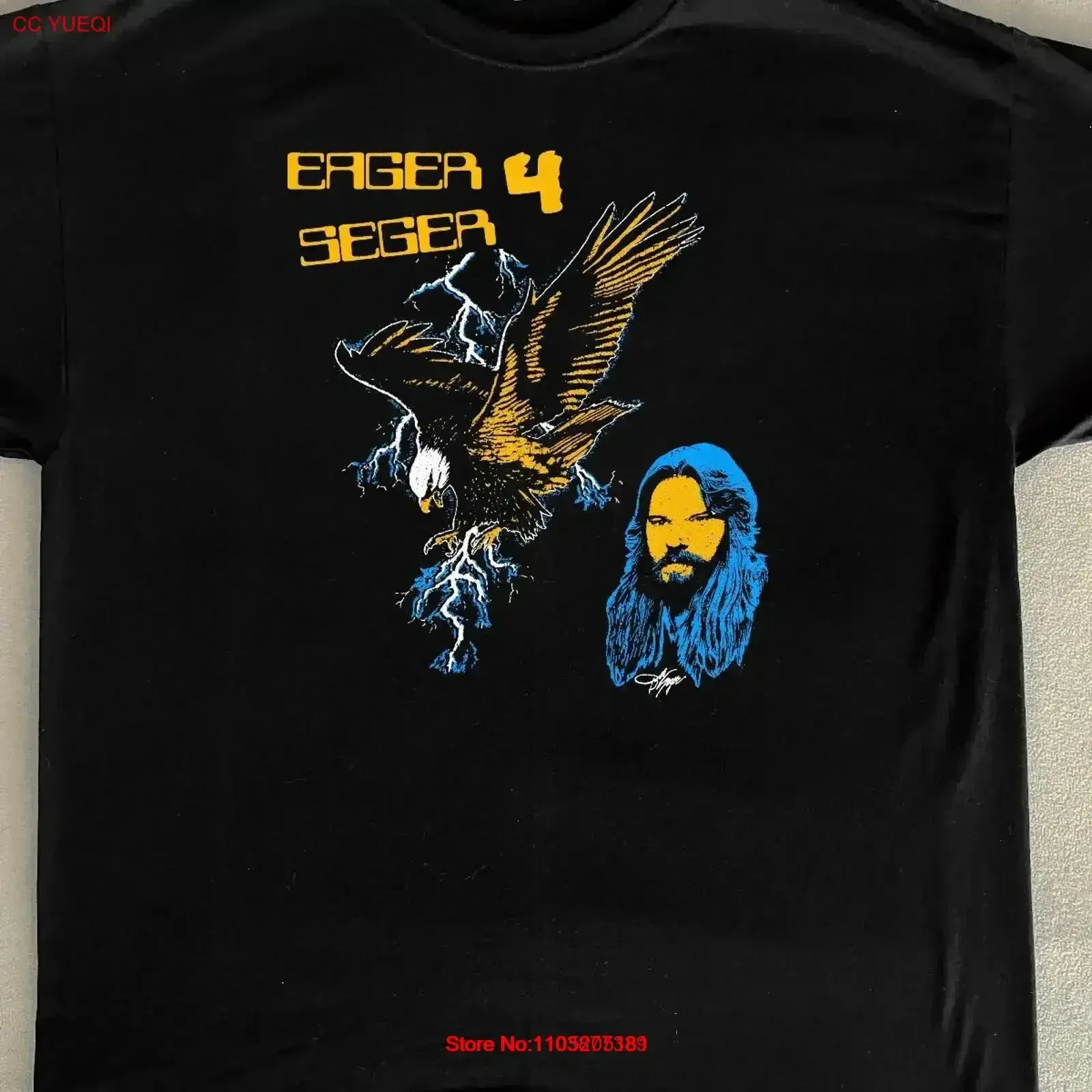 تي شيرت Eager For Seger Bob مضحك 60s 70s 80s 90s تي شيرت عتيق مغسول موضة ناعمة متعددة الاستخدامات أوم جرافيك أنيق قابل للتنفس #1