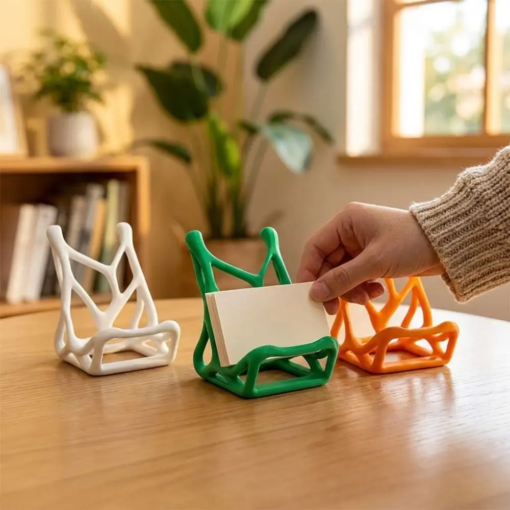 3D Printed Skeleton Bone Phone Stand Hands-free Viewing Anti-slip Desk Decor Card Holder Plastic Novelty Card Stand Organizer