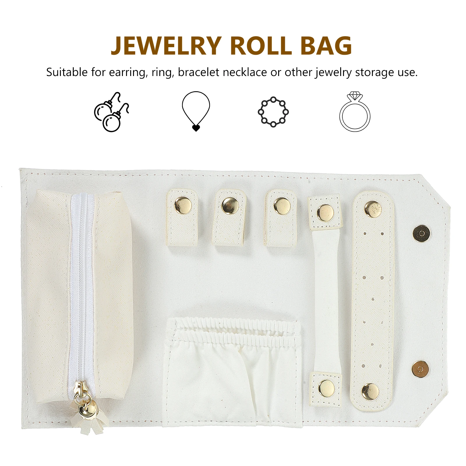 

Jewelry Storage Bag Travel Holder Bags Organizer Foldable Pouch Necklace