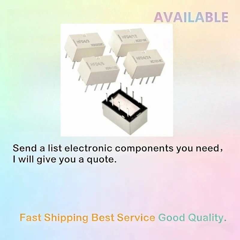 5PCS/Lot Original new HFD4-3  HFD4-5 HFD4-12 HFD4-24 HFD4-3V 5V 12V 24V  8-pin Signal Relay
