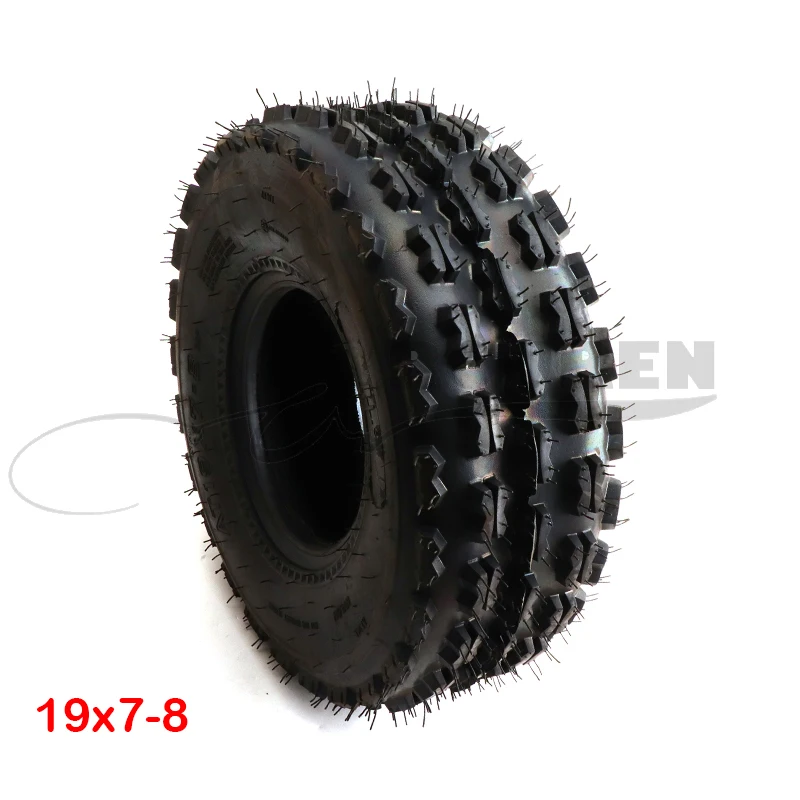 2Pcs/Lot 8 Inch Tubeless Tires 19x7-8   For 150cc 250cc ATV Dirt Bike Quad  Front Off-Road Wheel Parts