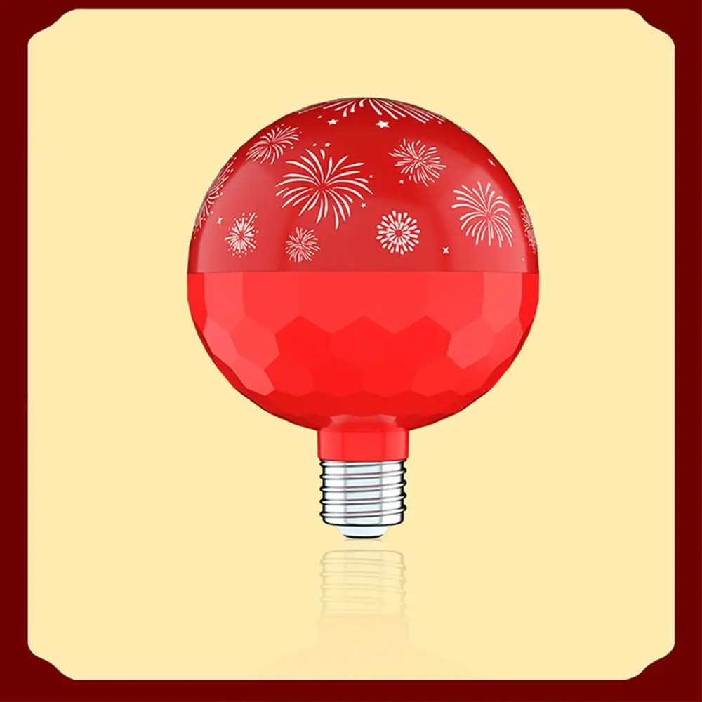 Buona fortuna Capodanno Lampadina colorata Benedizione Felicità Festa LED Luce notturna Ricchezza E27 Lampadina per atmosfera RGB a spirale