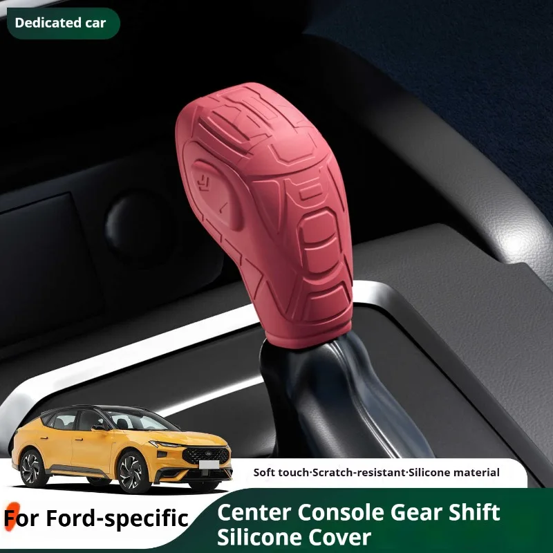 For Ford specific 22-25 Car Silicone Automatic Gear Shift Knob Cover Tasteless Antislip Shifter Knob Protective Cover