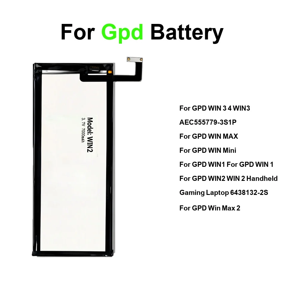 

Аккумулятор для планшета с быстрой зарядкой WIN2 AEC634791-4S1P 565774-3S 0-7800 мАч для GPD Win 1 3 4 2 Handheld Max Mini