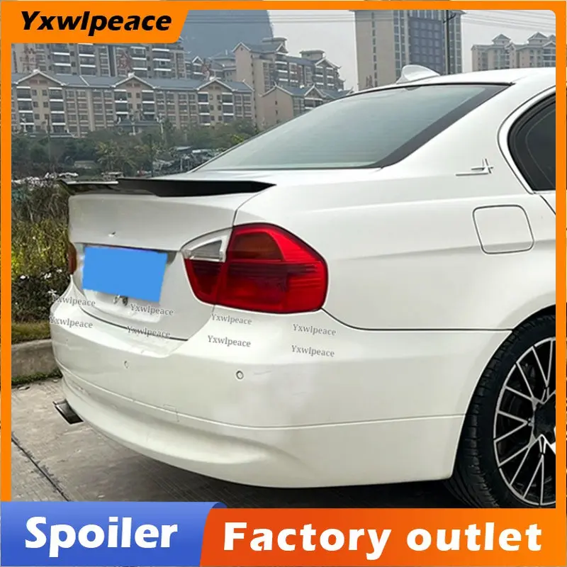 

For BMW E90 3 Series 320i 320d 2005 2006 2007 2008 2009 2010 2011 Spoiler ABS Material M4 Style Rear Trunk Lip Spoiler Wing