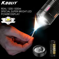 High Power LED Flashlight Type-c Rechargeable Zoom Tactical Torch Waterproof Outdoor Camping Emergency Lantern Can Light A Flame