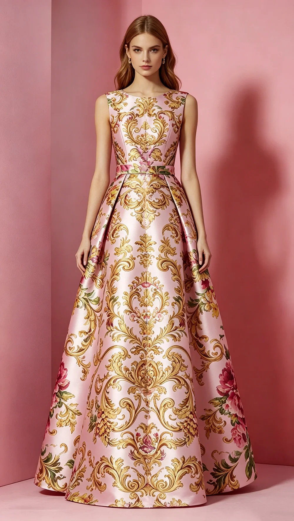 

Women's Luxurious British-style Crew Neck Evening Gown Elegant Sleeveless High Waist Slim-fit Party Club Prom Chic Long Dresses