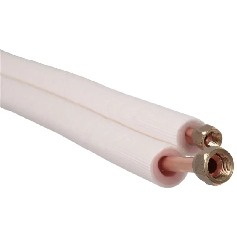 AEA9-1/4In 3/8In Insulated Aluminum Line Wire Set Air Conditioning Parts Refrigerant Pipes