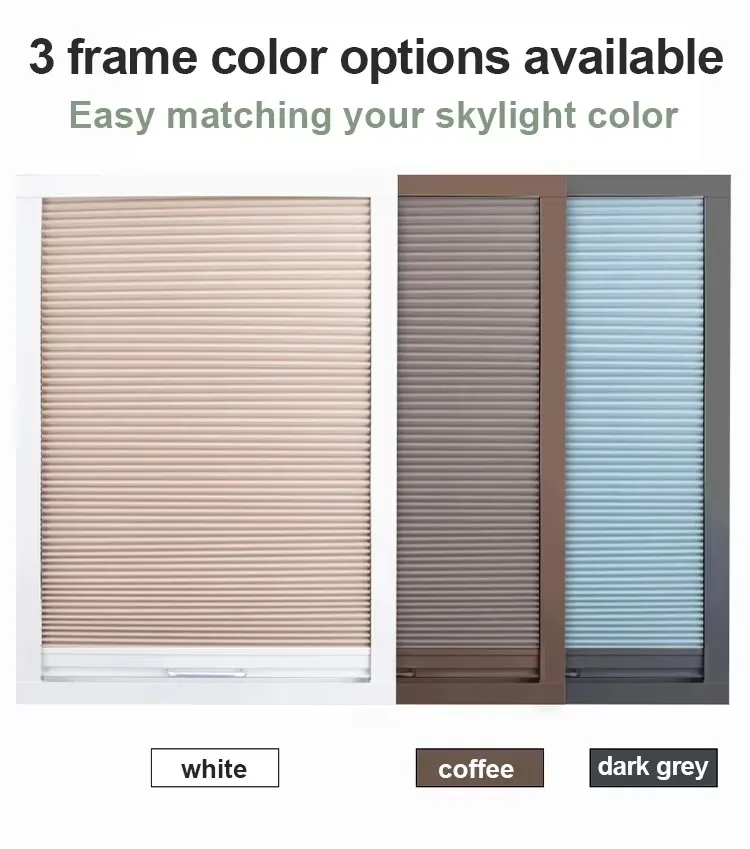 نمط مخصص العزل الحراري بمحركات التحكم عن بعد كوة العسل الستائر لنافذة كوة