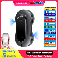 Window Cleaning Robot Liectroux YW810,2-Way Water Spray,Smart Memory,Laser Sensor,Robot Window Cleaner,Electric Glass Washer