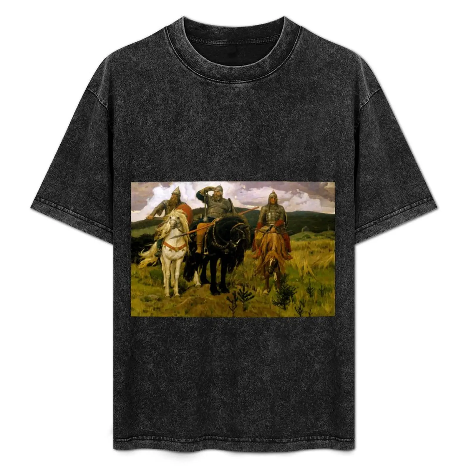 Heroes (Bogatyri), by Viktor Vasnetsov T-Shirt animal prinfor boys essential t shirt mens tall t shirts