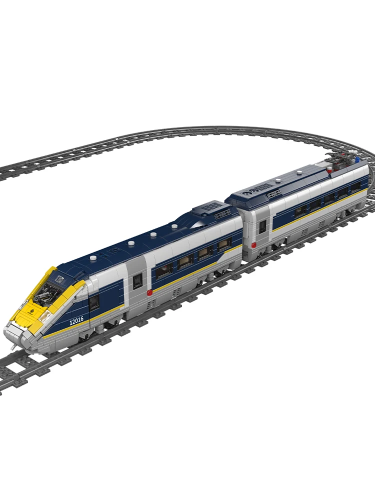 Mould King 12016 Technische Eisenbahn-Spielzeuge Der RC Europe Star E320 Baustein-Set MOC Dampflokomotive Weihnachtsgeschenk für Kinder