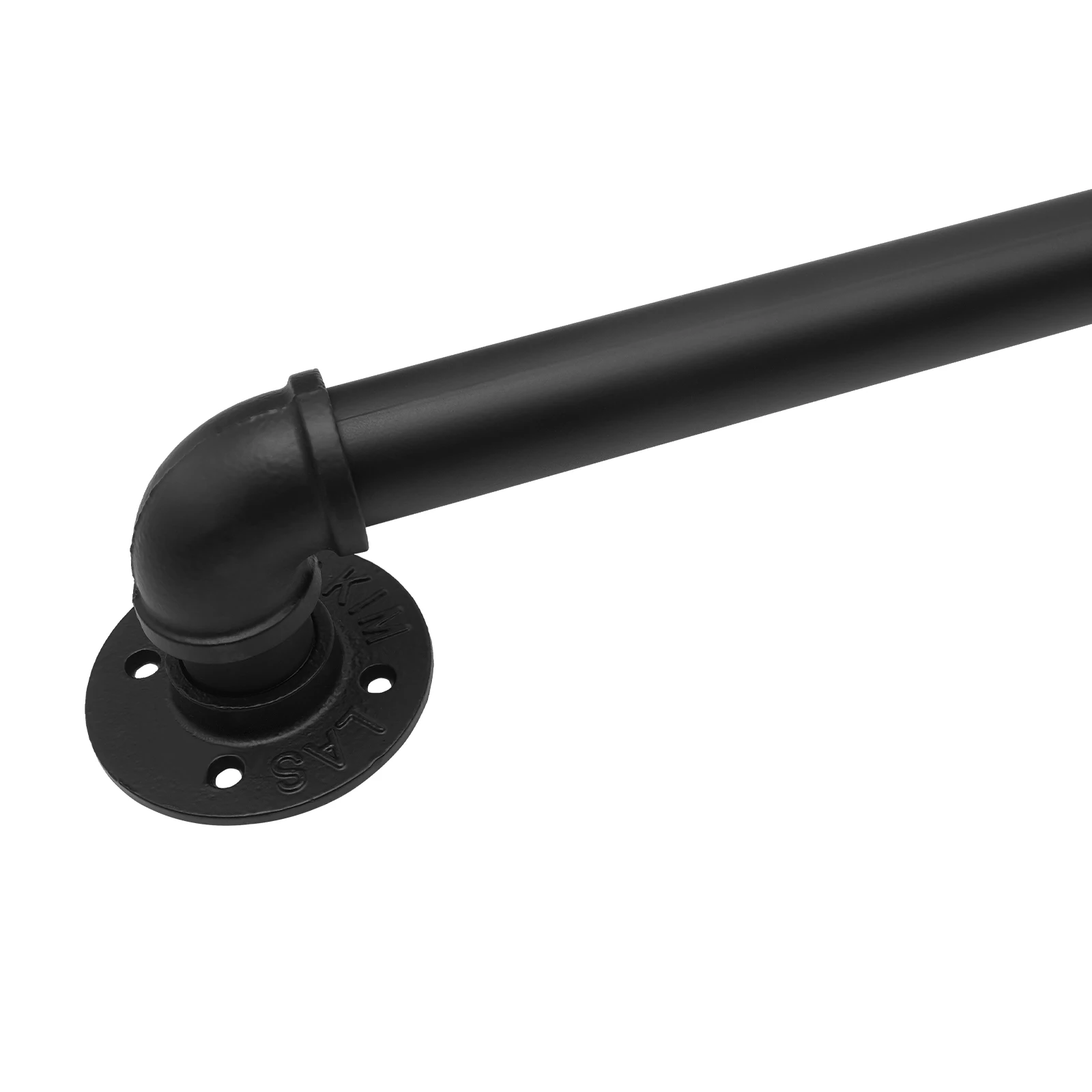 Corrimano per scale in metallo fai-da-te: design regolabile a 3 sezioni, ferro zincato resistente alla ruggine con connettori a T