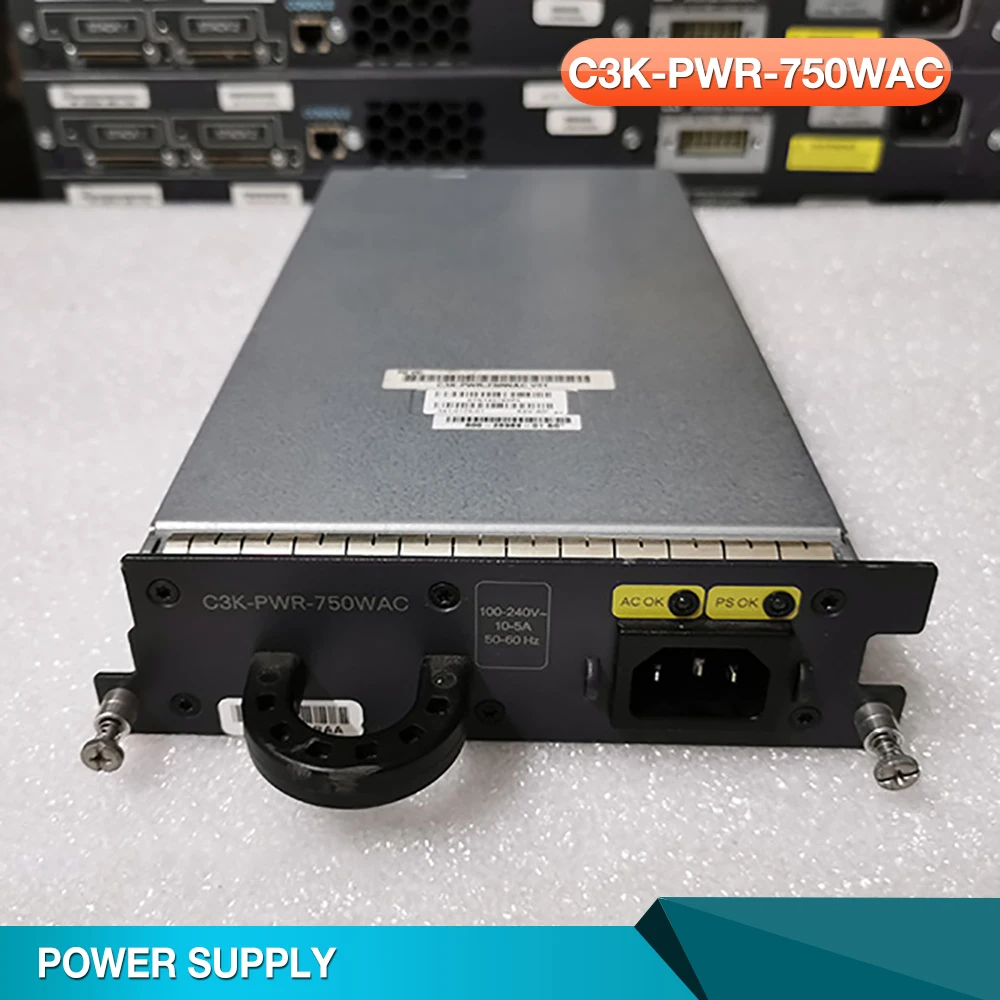 C3K-PWR-750WAC For CISCO 3560E-48PD/24PD 3750E Switch Power Supply