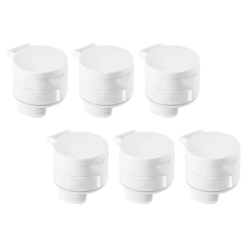 

6Pcs Food Sealing Clips Small Portable Snack Bag Clamp Practical Storage Sealer White Snack Bag Clips Sealing Clip