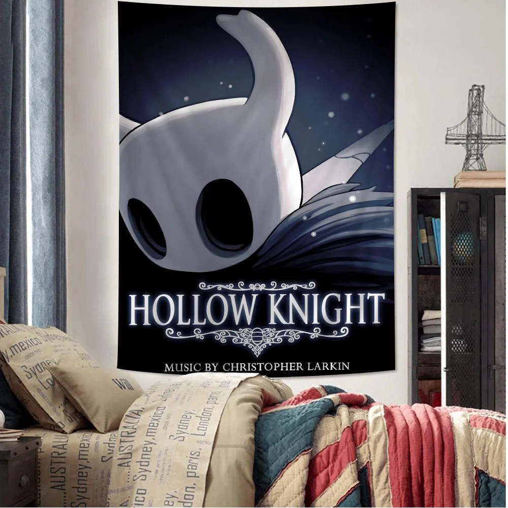 Hollow Knight DIY Wall Tapestry Hanging Tarot Hippie Wall Rugs Dorm INS Home Decor