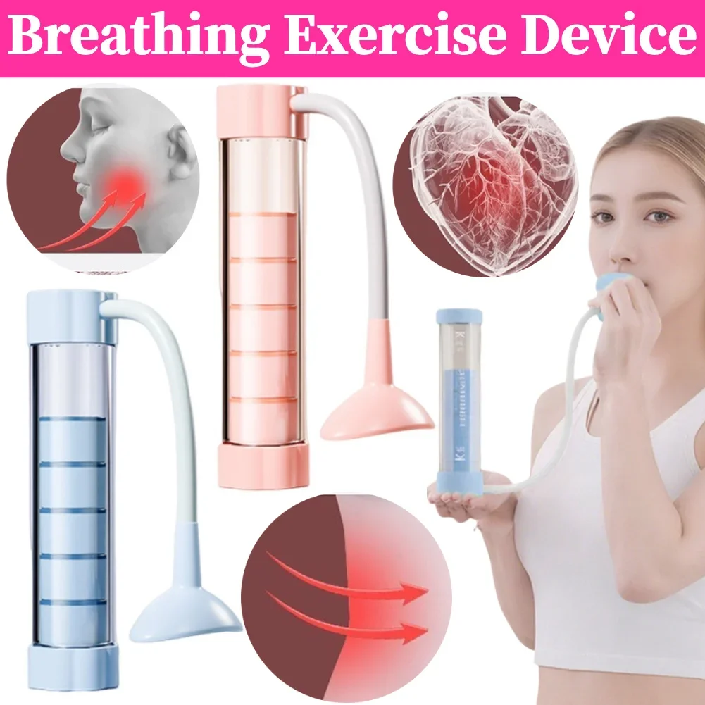 

1 шт. устройство для тренировки дыхания, гантели для глубокого дыхания, тренажер для мышц живота, тренировочное устройство для легких для женщин и мужчин