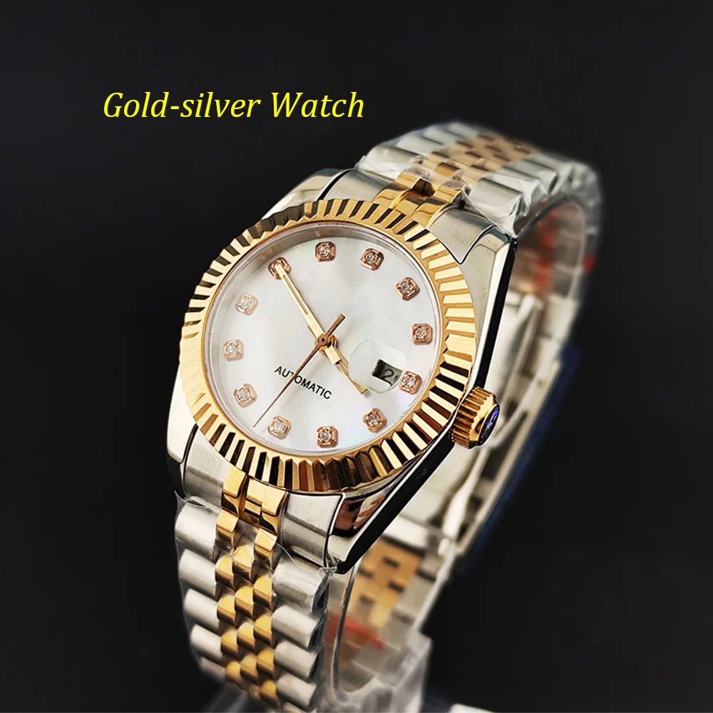 31mm High Quality Women's NH05 Mechanical Watch Sapphire Glass Custom Logo Roman Dial Ring Gear Women's Watch